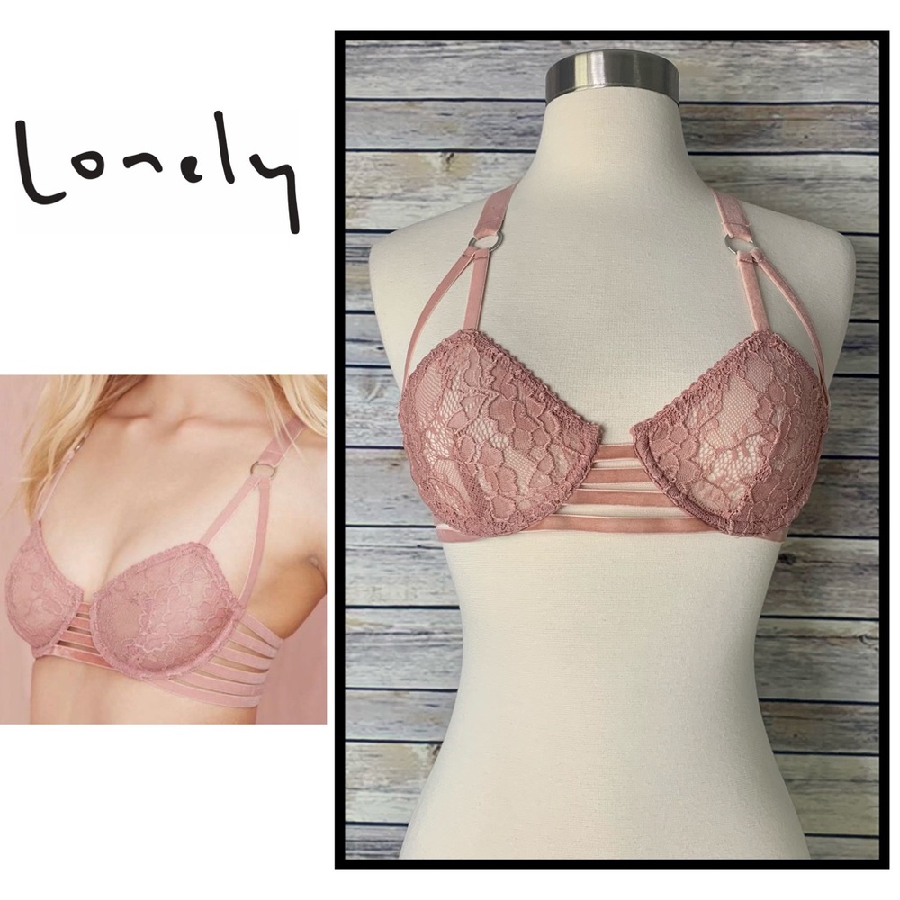 LONELY Lingerie LULU Strap Bra, Size 34A